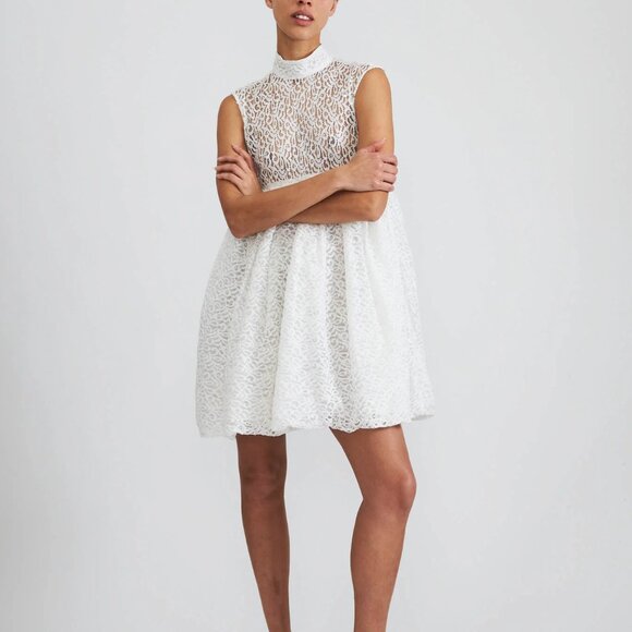 Batsheva Women's Percy Dress in White Lace- Size 16- New! - Picture 16 of 16